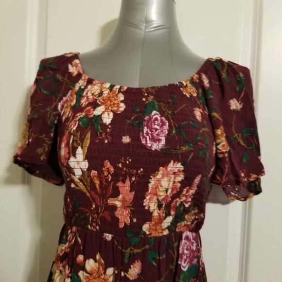 Floral High Low Faux Wrap Spring / Summer Dress - Picture 6 of 13